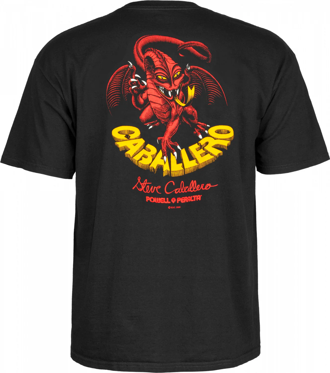 Powell Peralta Steve Caballero Dragon II T-shirt - Black - Image 2