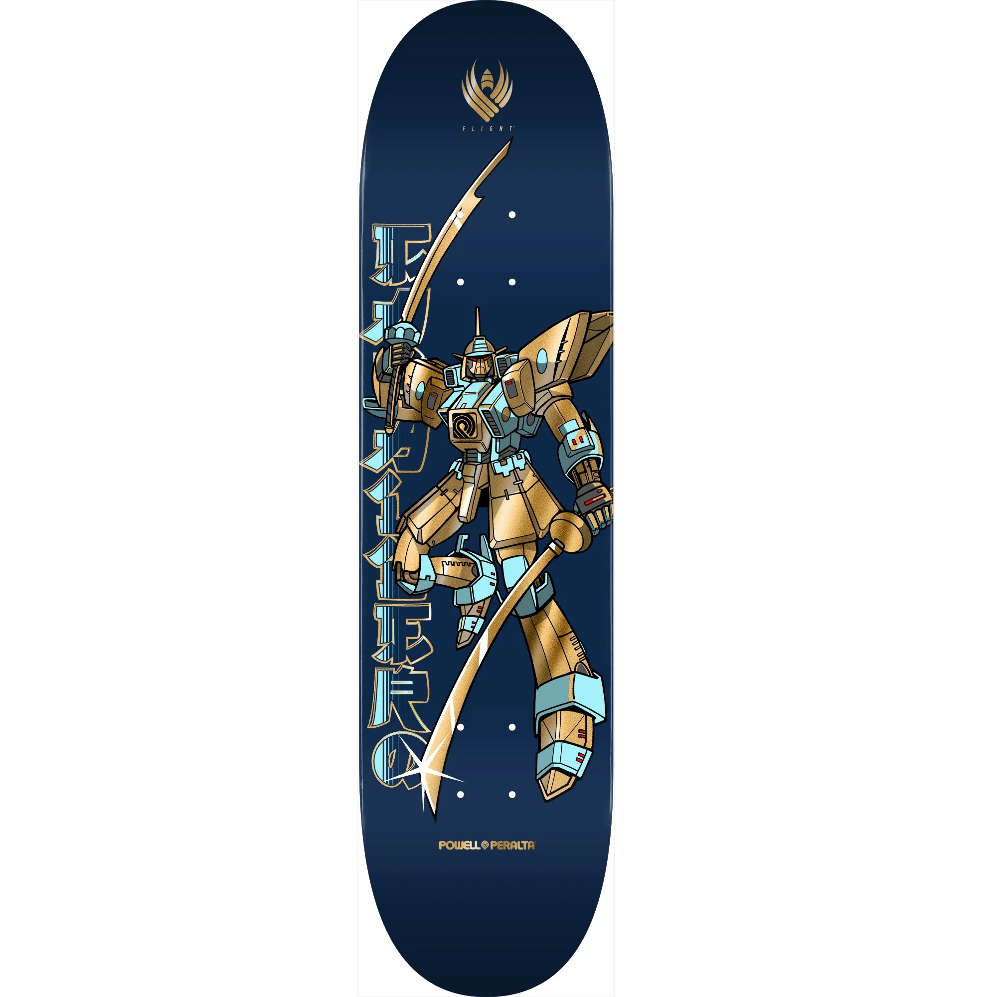 Powell Peralta Steve Caballero Gundam Flight Deck - 8.5″ Blue/Gold Foil