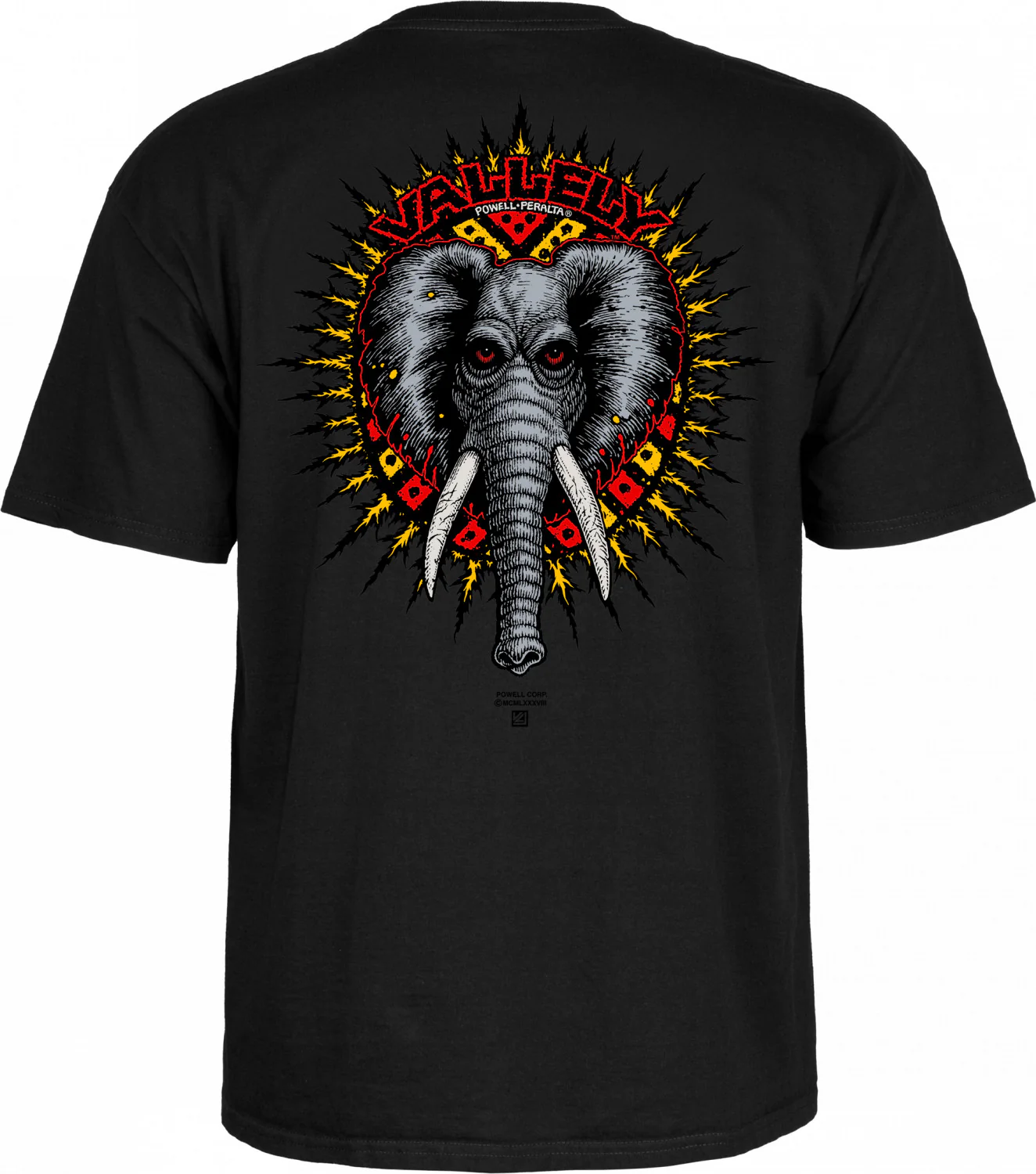 Powell Peralta Vallely Elephant T-shirt - Black - Image 2