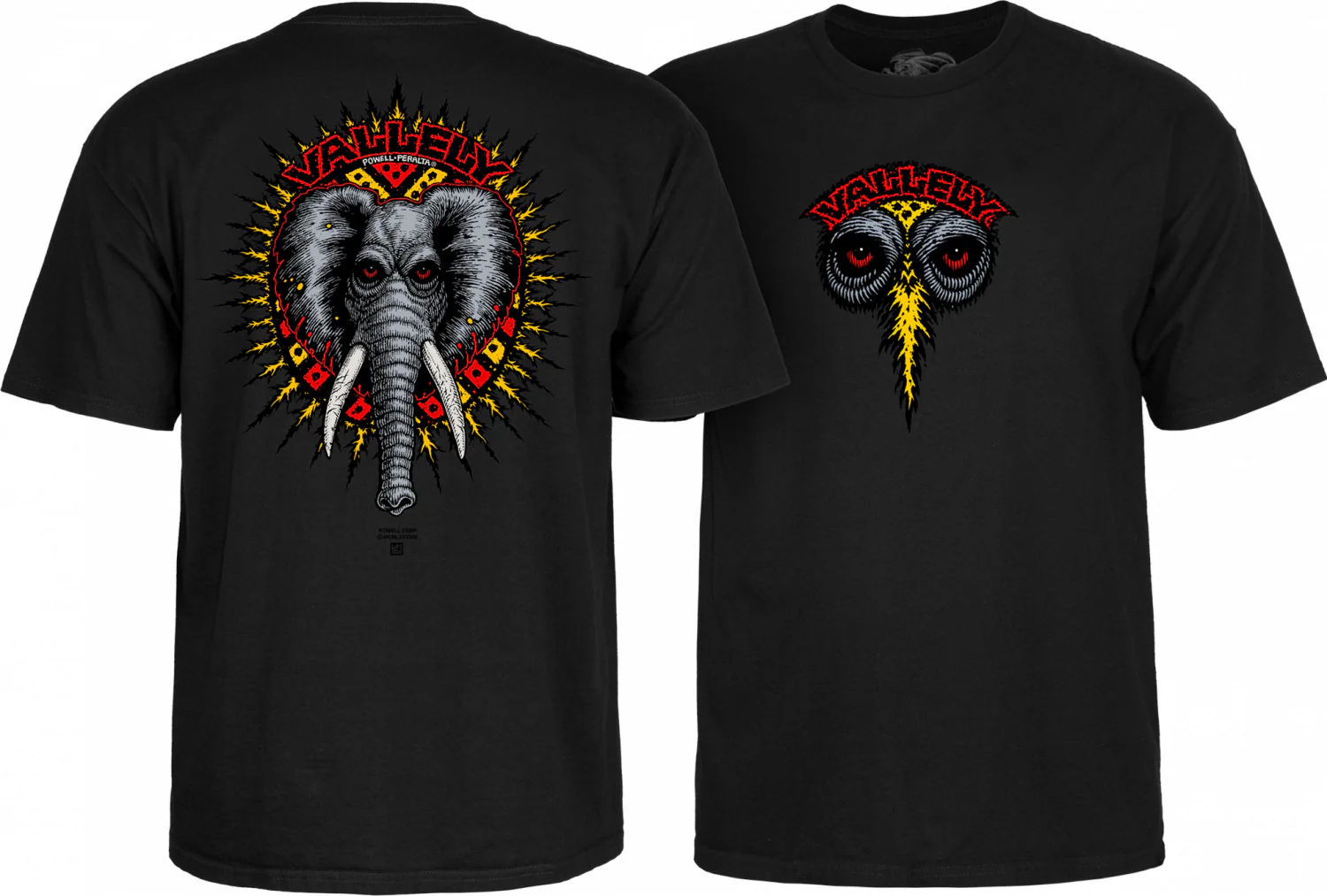 Powell Peralta Vallely Elephant T-shirt - Black - Image 3