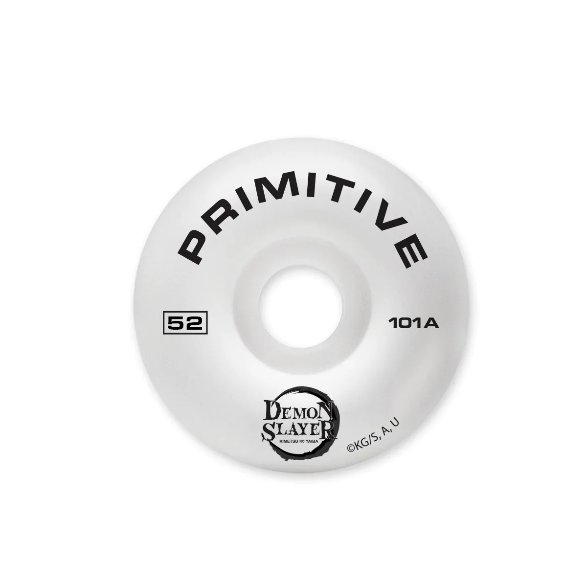 Primitive Rodriguez Tanjiro Skateboard Wheels 52mm 101a - White (Set of 4) - Image 2