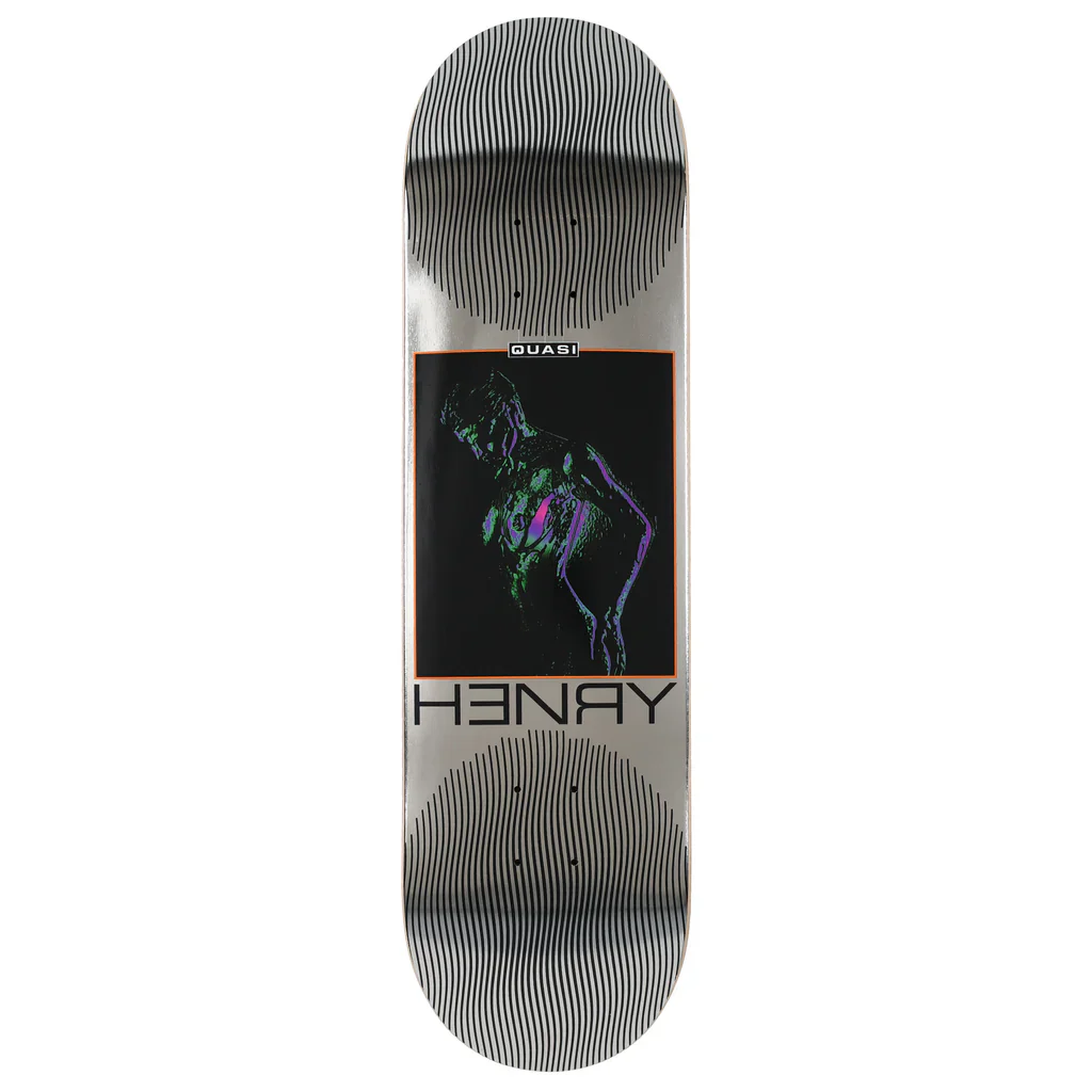 Quasi Henry 'I.D.' Skateboard Deck - 8.375" Chrome Foil
