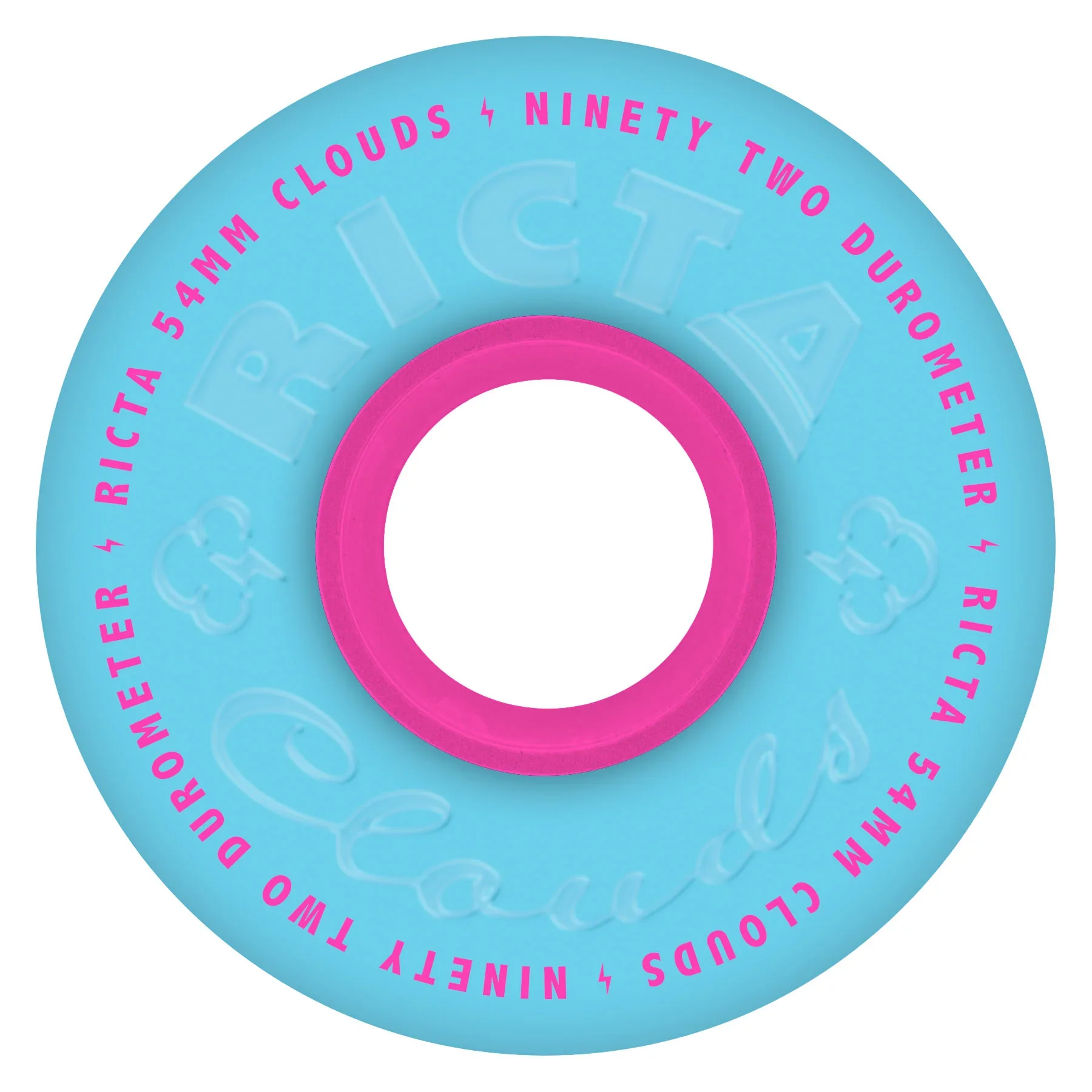 Ricta Clouds Wheels 54mm 92a - Blue/Pink (Set)