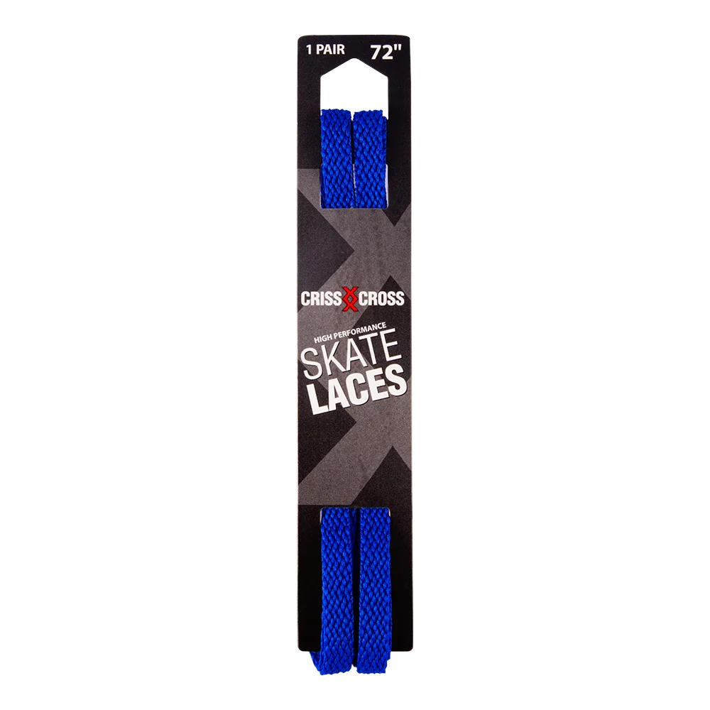 Riedell Criss Cross Skate Laces Skinny 3/8″ Width - Royal Blue
