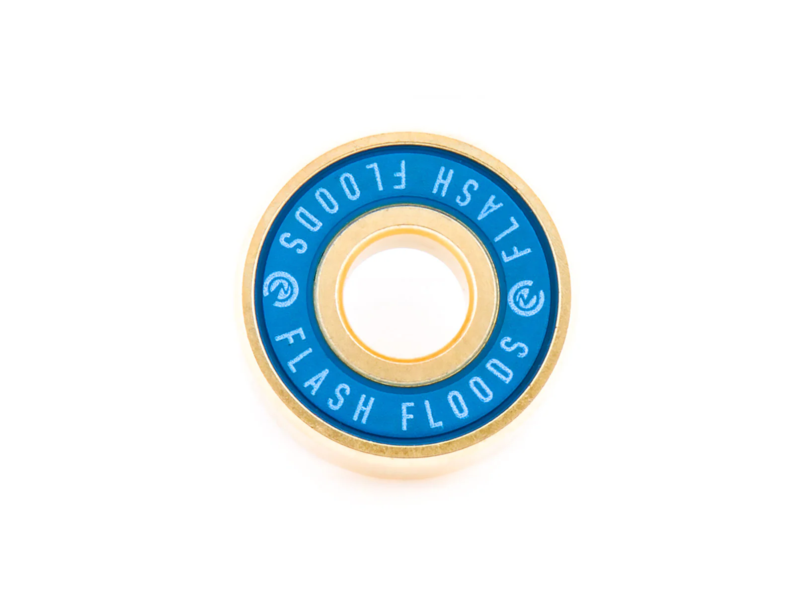 River Flash Flood Bearings Abec 7 - Blue/Gold (Set of 4) - Image 2