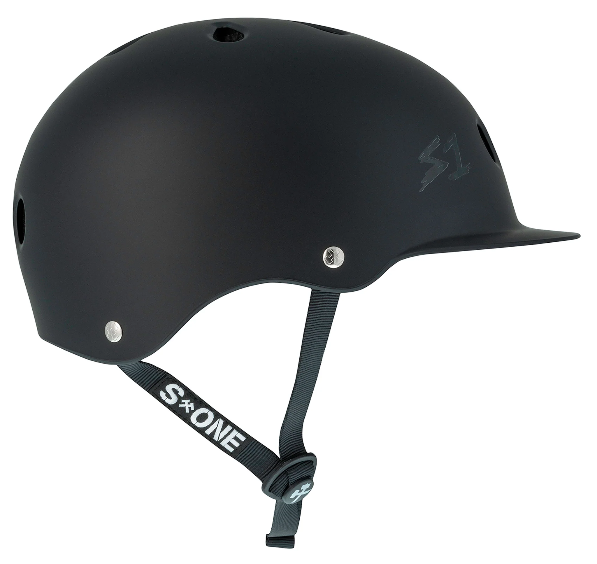 S1 Lifer Brim Helmet - Black Matte/Undialed LIT Collaboration - Image 3