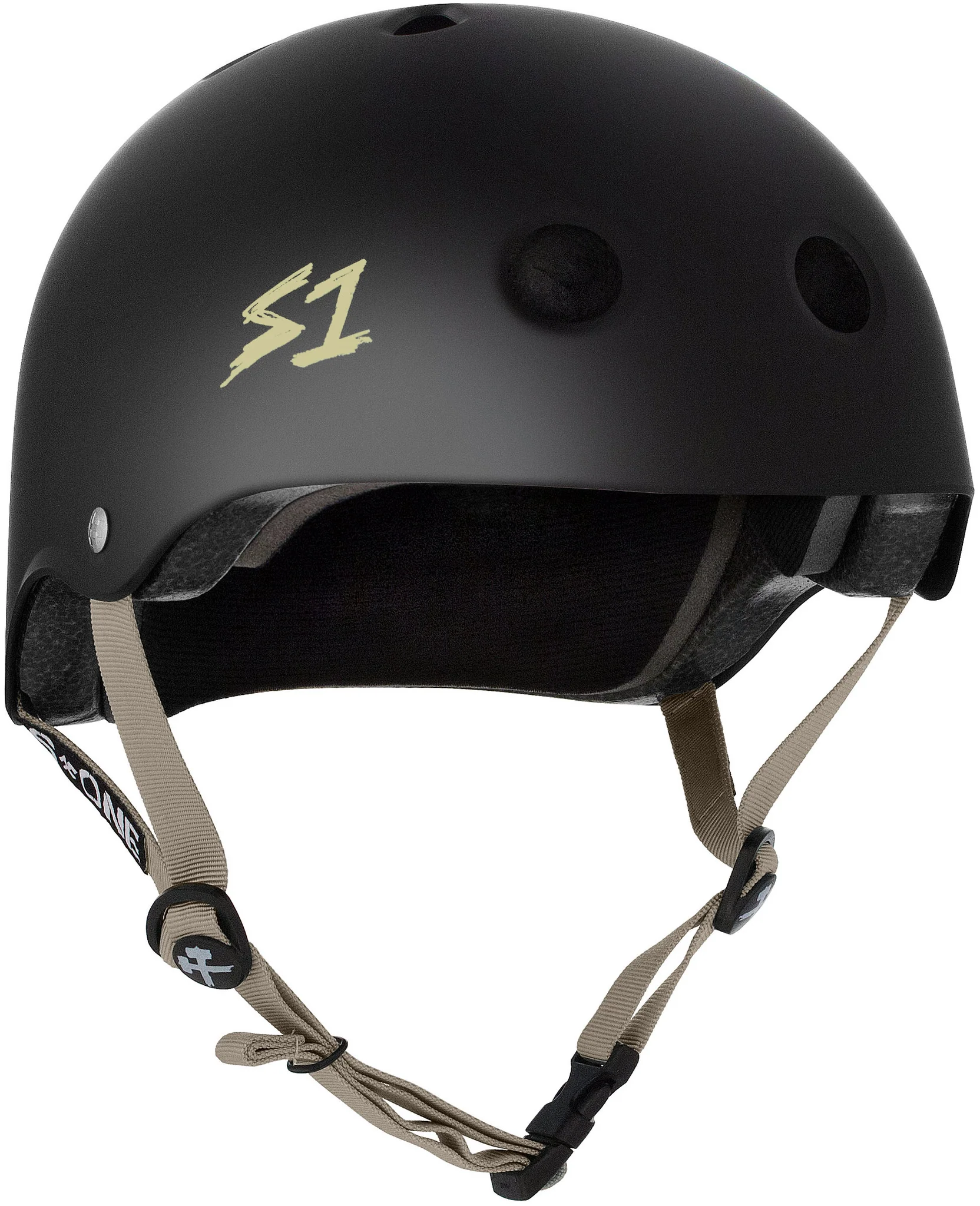 S1 Lifer Helmet - Black Matte/Tan Straps