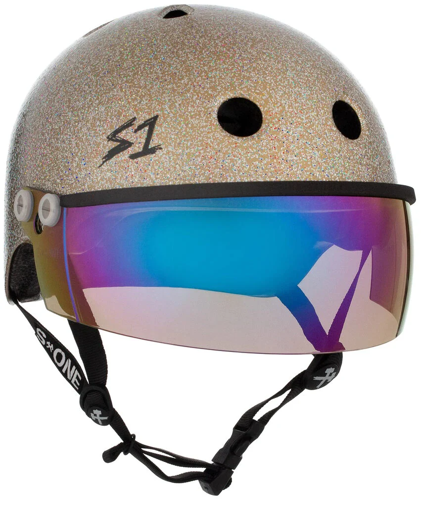 S1 Lifer Visor Gen 2 Helmet - Gold Gloss Glitter - Image 4