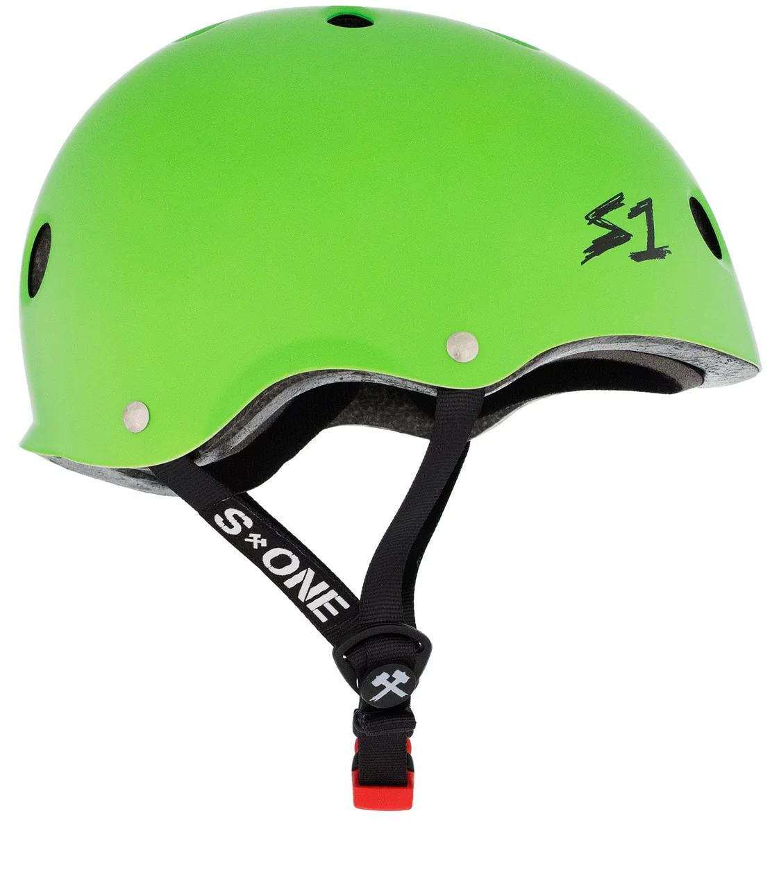 S1 Mini Lifer Helmet - Bright Green Matte - Image 2