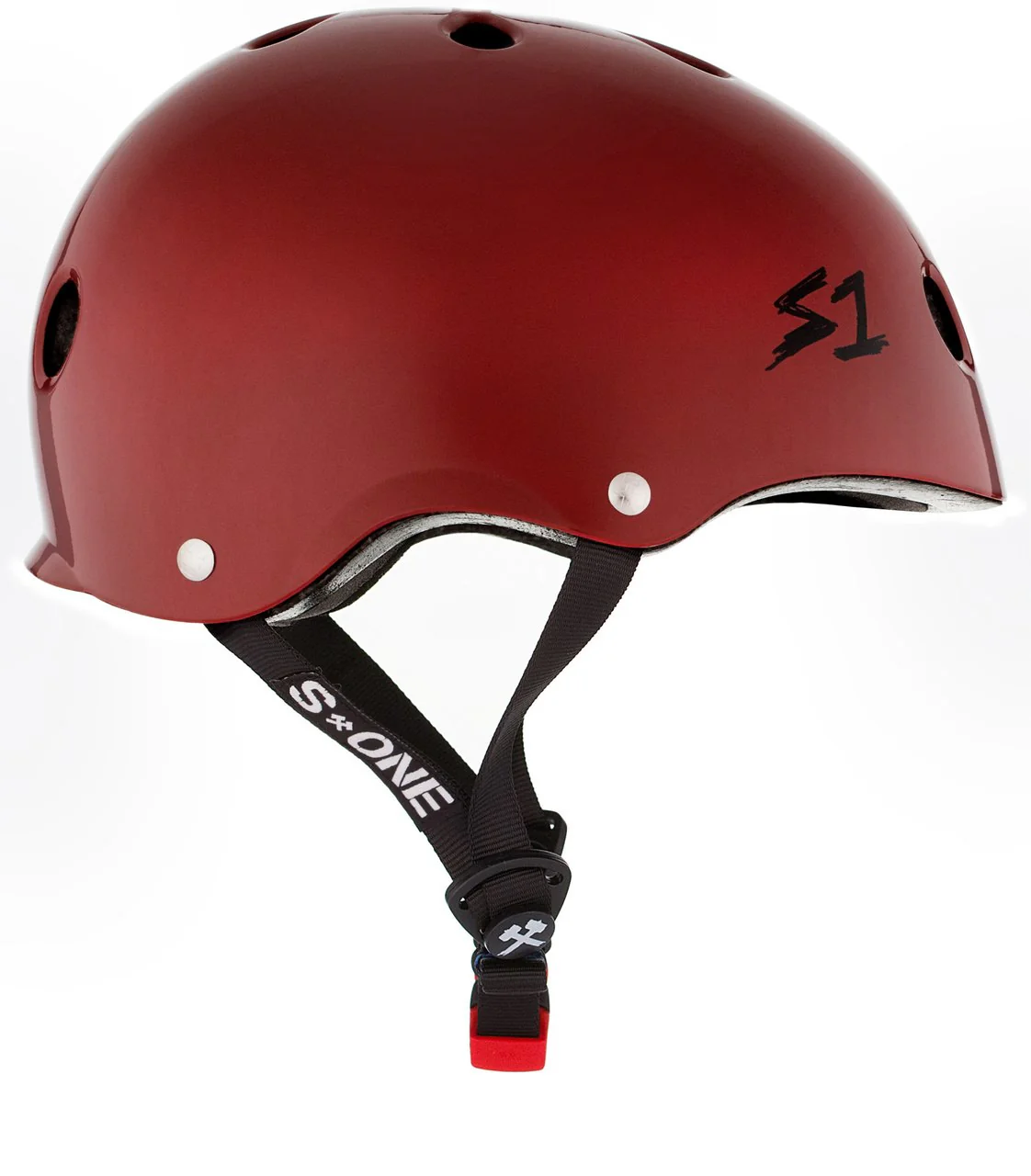 S1 Mini Lifer Helmet - Blood Red Gloss - Image 2