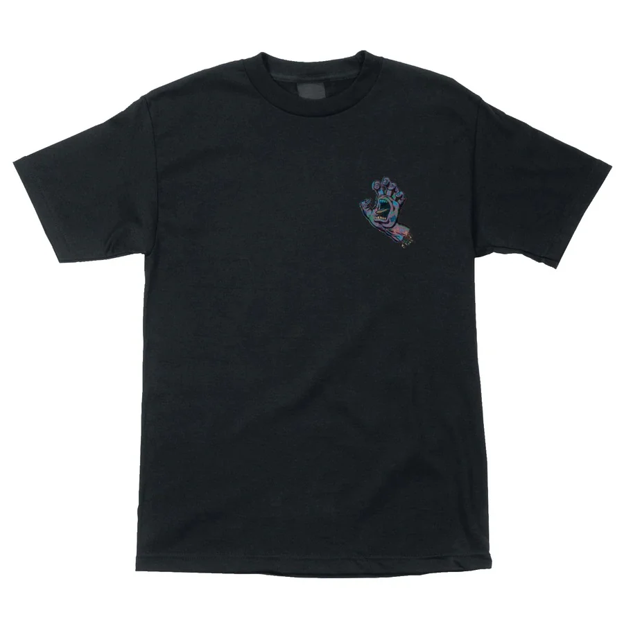 Santa Cruz Growth Hand Short Sleeve Mens T-Shirt - Black