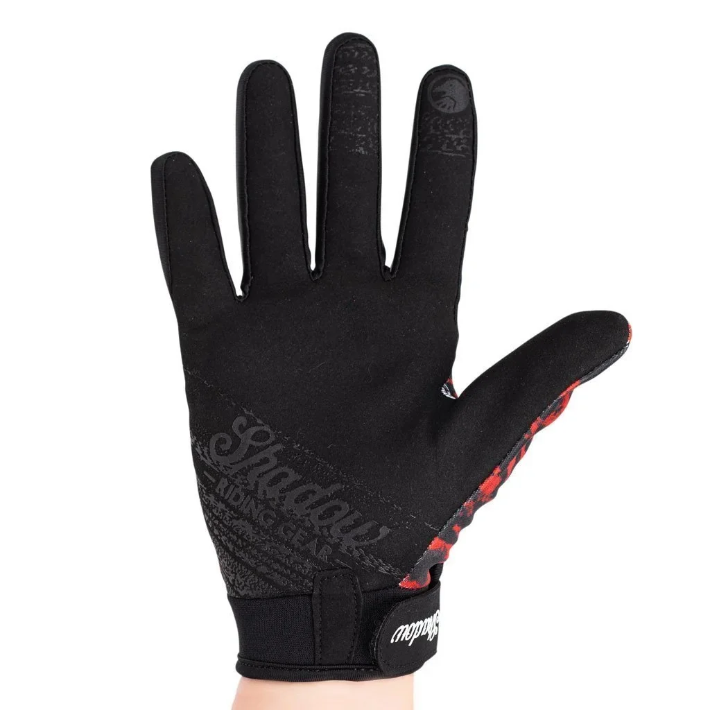 Shadow Conspiracy BMX Jr. Conspire Gloves - Red Tye Die - Image 2