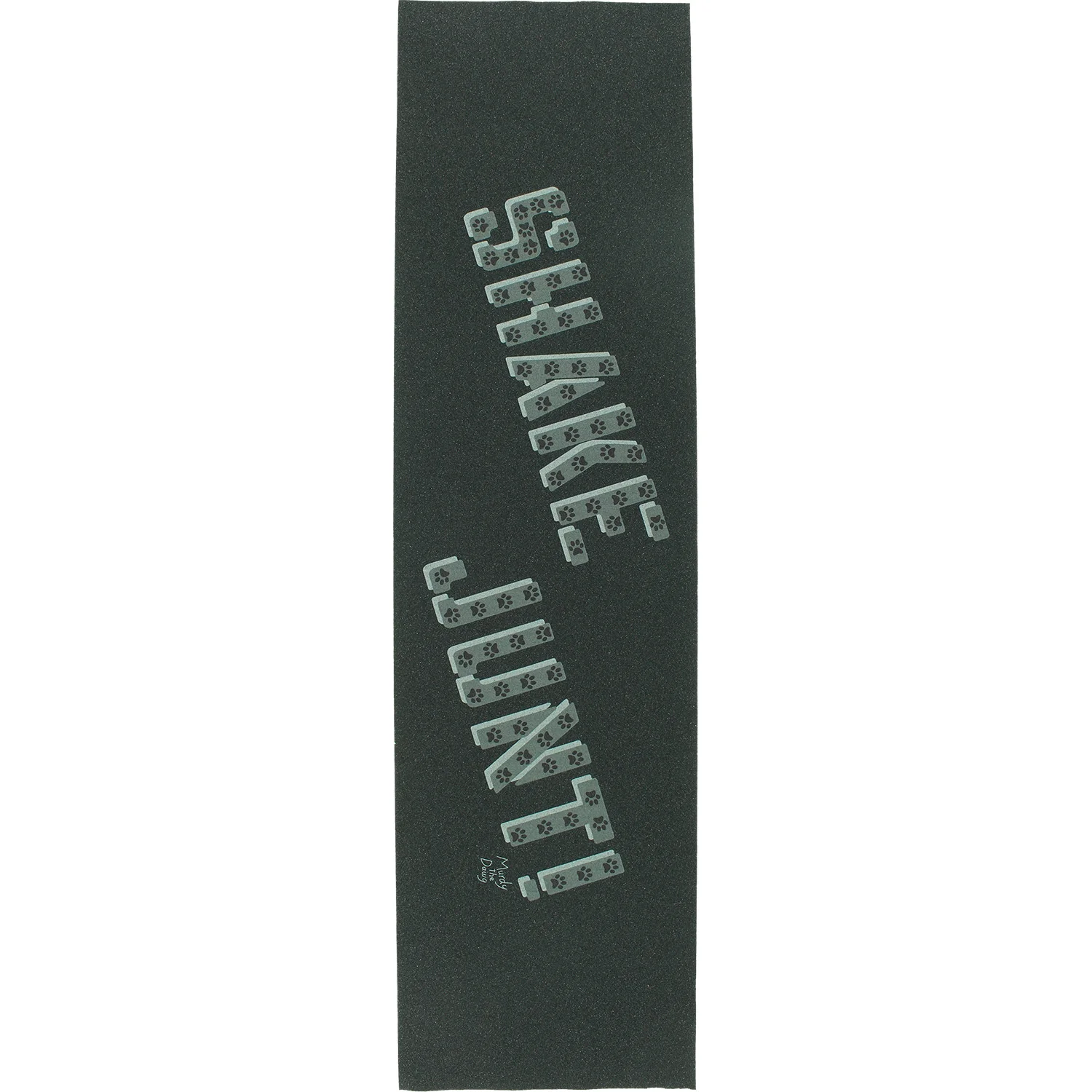 Shake Junt Murdy Single Sheet Griptape 9"x33" - Black/Silver