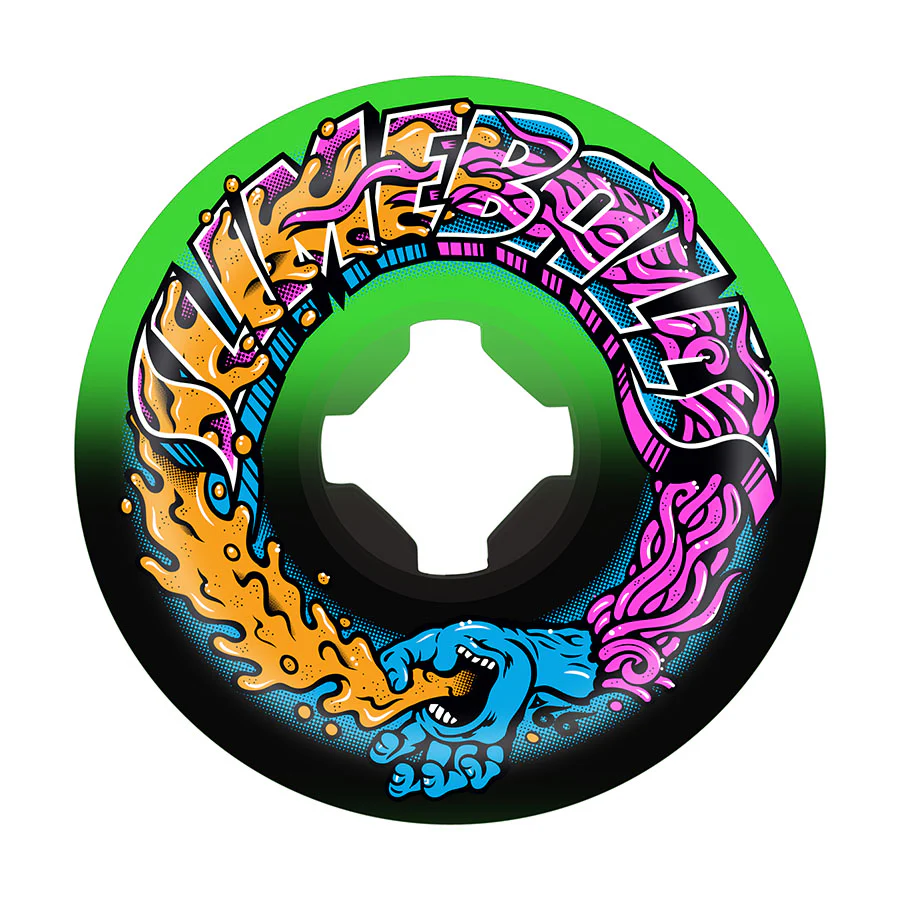 Slime Balls Greetings Speed Balls Wheels 56mm 99a - Green/Black (Set of 4)