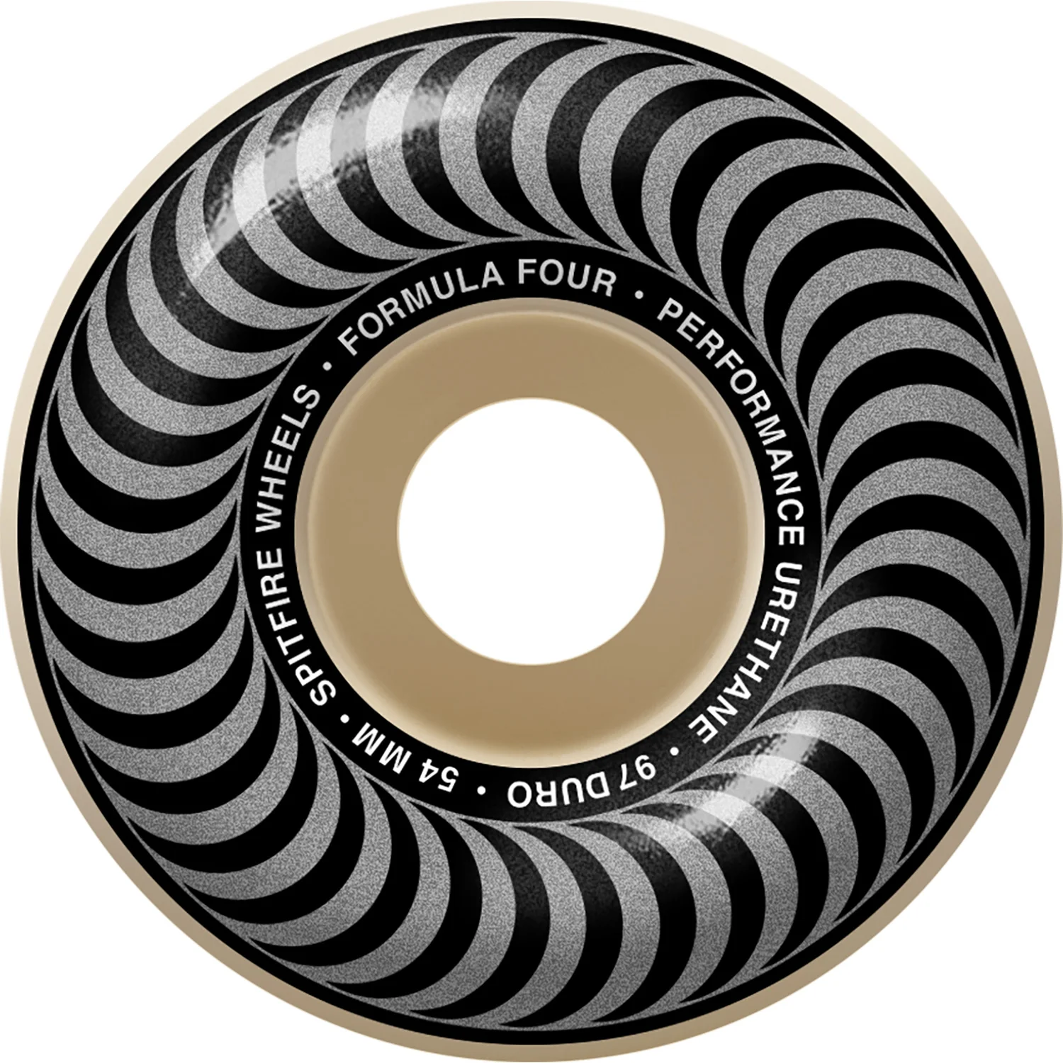 Spitfire Wheels F4 Classic 54mm 97a - Natural/Silver (Set of 4)