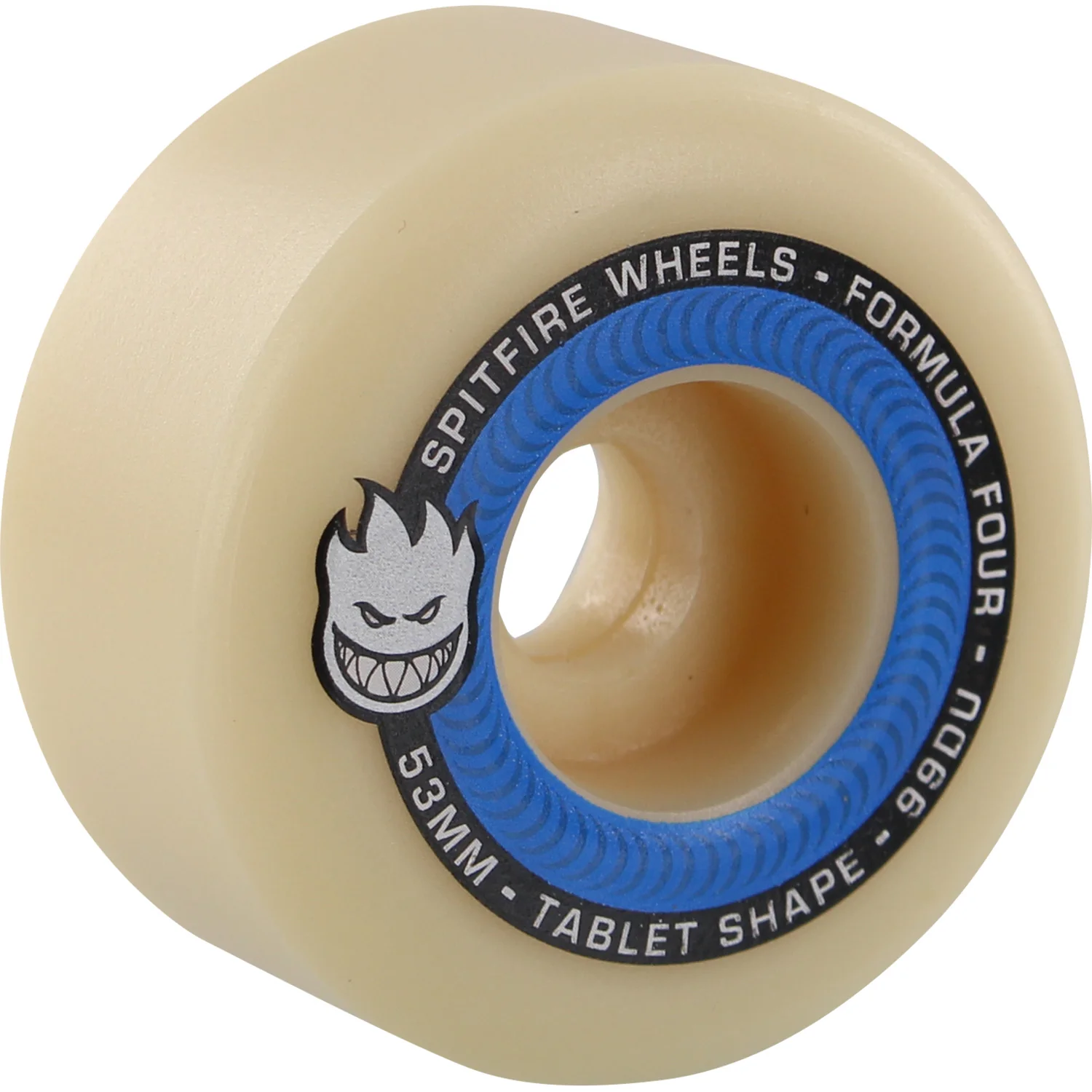 Spitfire Wheels F4 Tablets 53mm 99a - Natural/Blue (Set of 4)