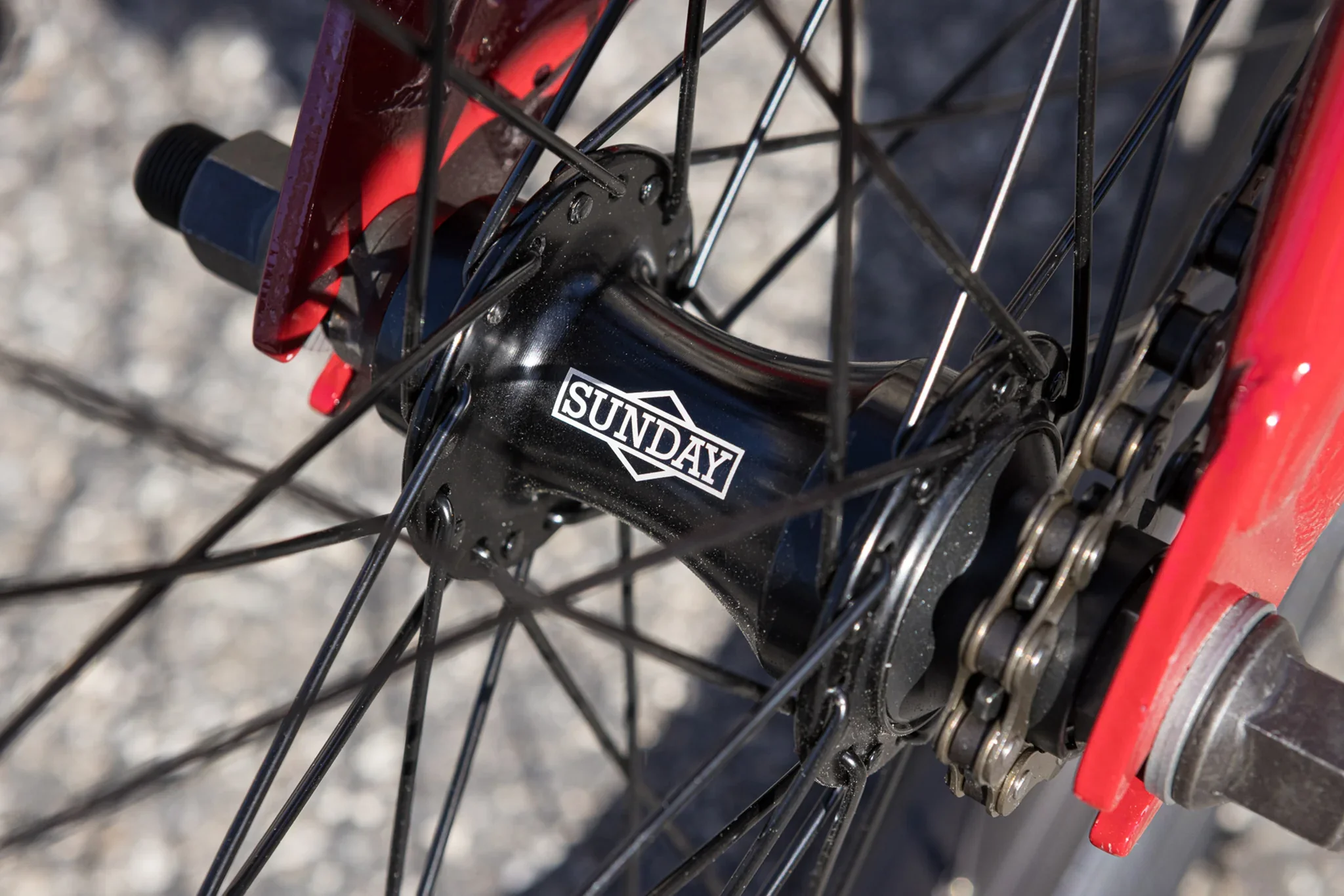 Sunday Scout 21″ Complete BMX Bike - Gloss Maroon - Image 15