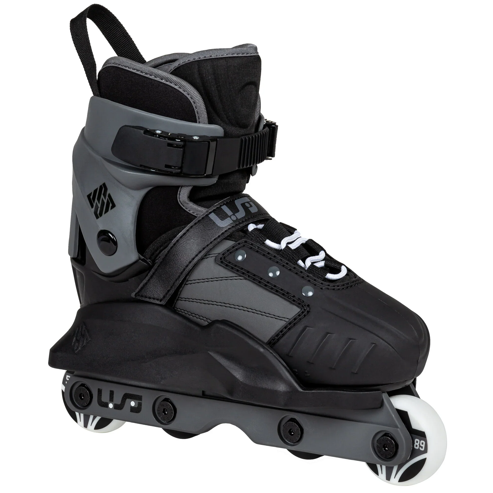 USD Transformer Kids Aggressive Inline Skates Complete - Black/Grey - Image 2