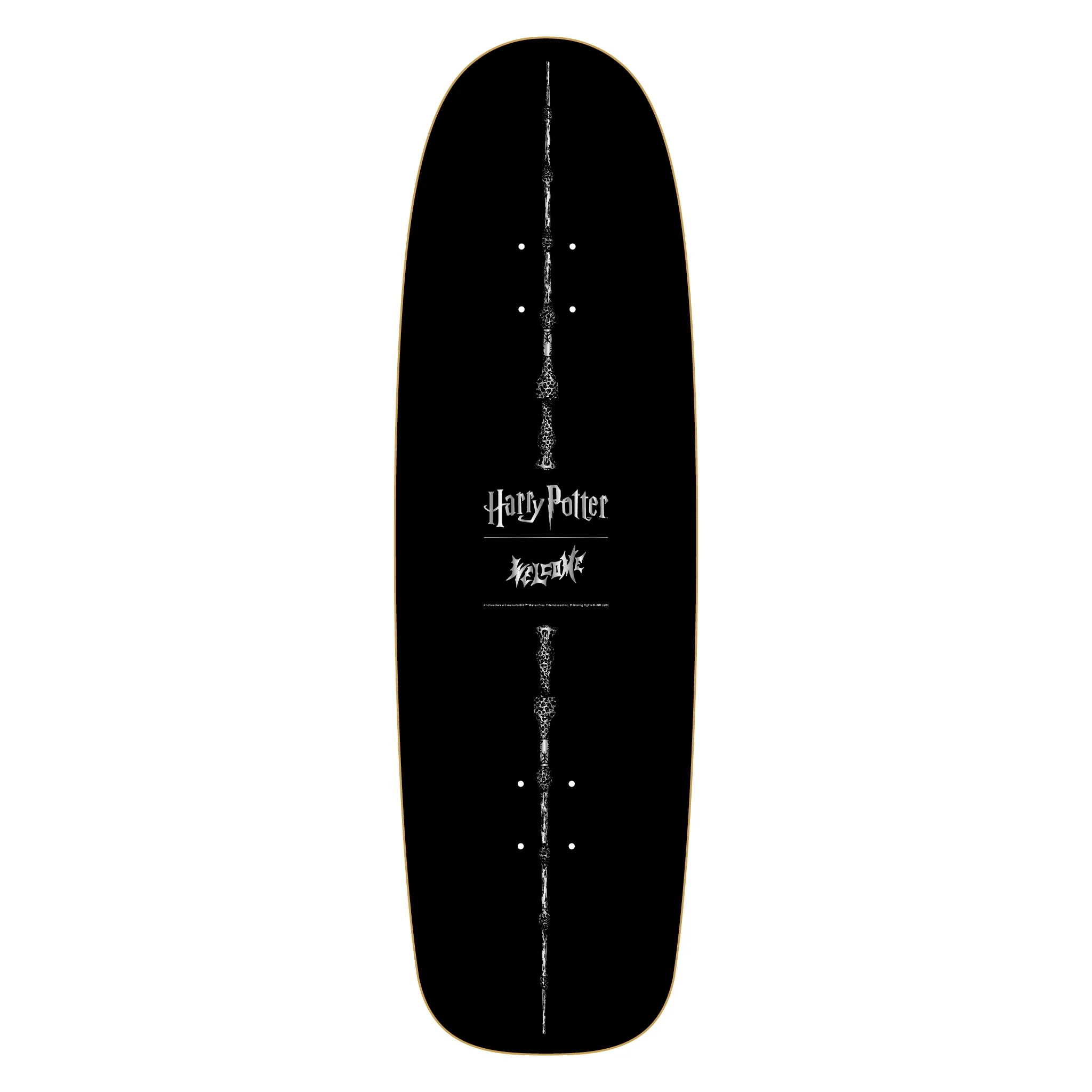 Welcome x Harry Potter Arrival On Slappy Slap Deck - 9.5″ Black/Gold Foil - Image 2