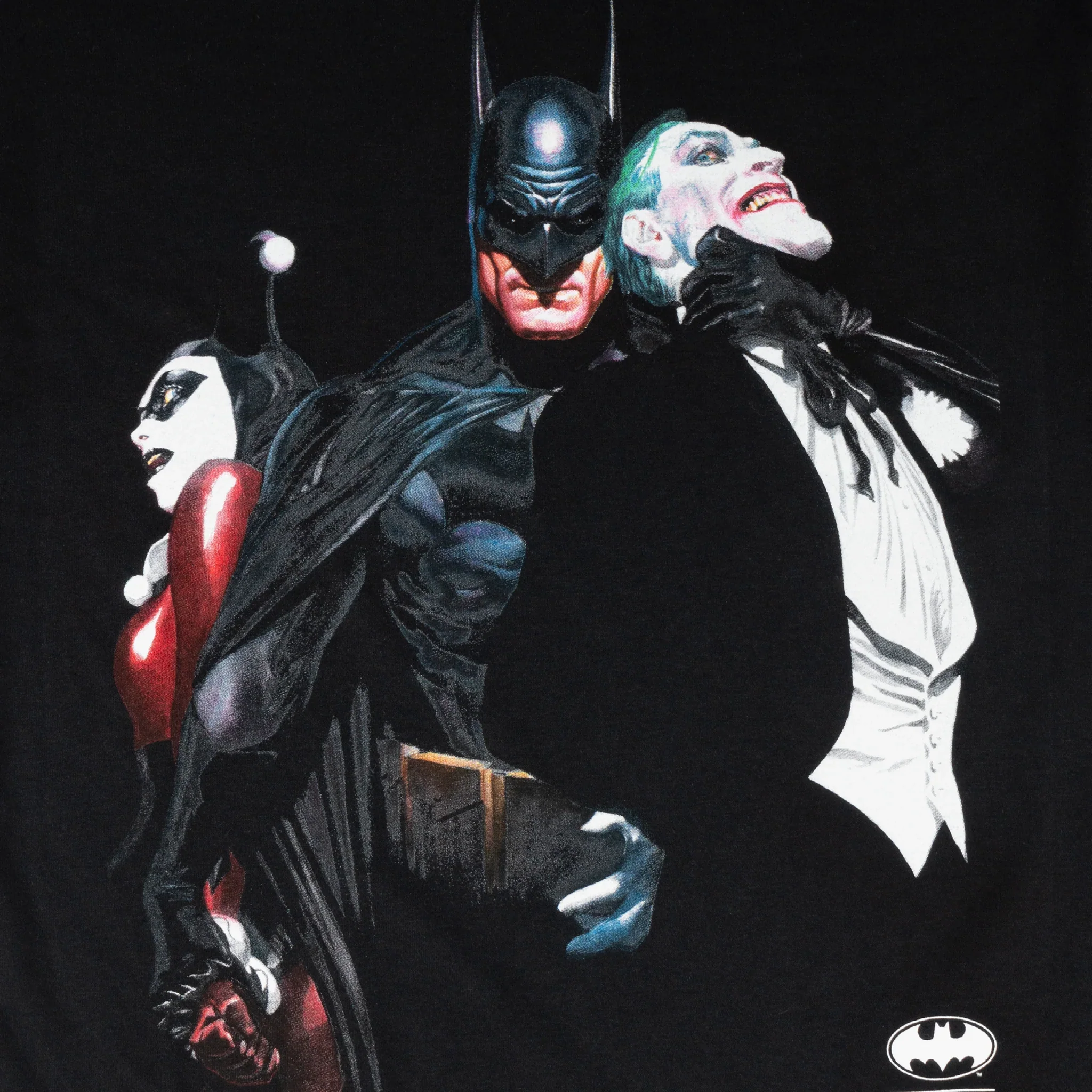 Welcome x Batman Harley and Joker Tee - Black - Image 2