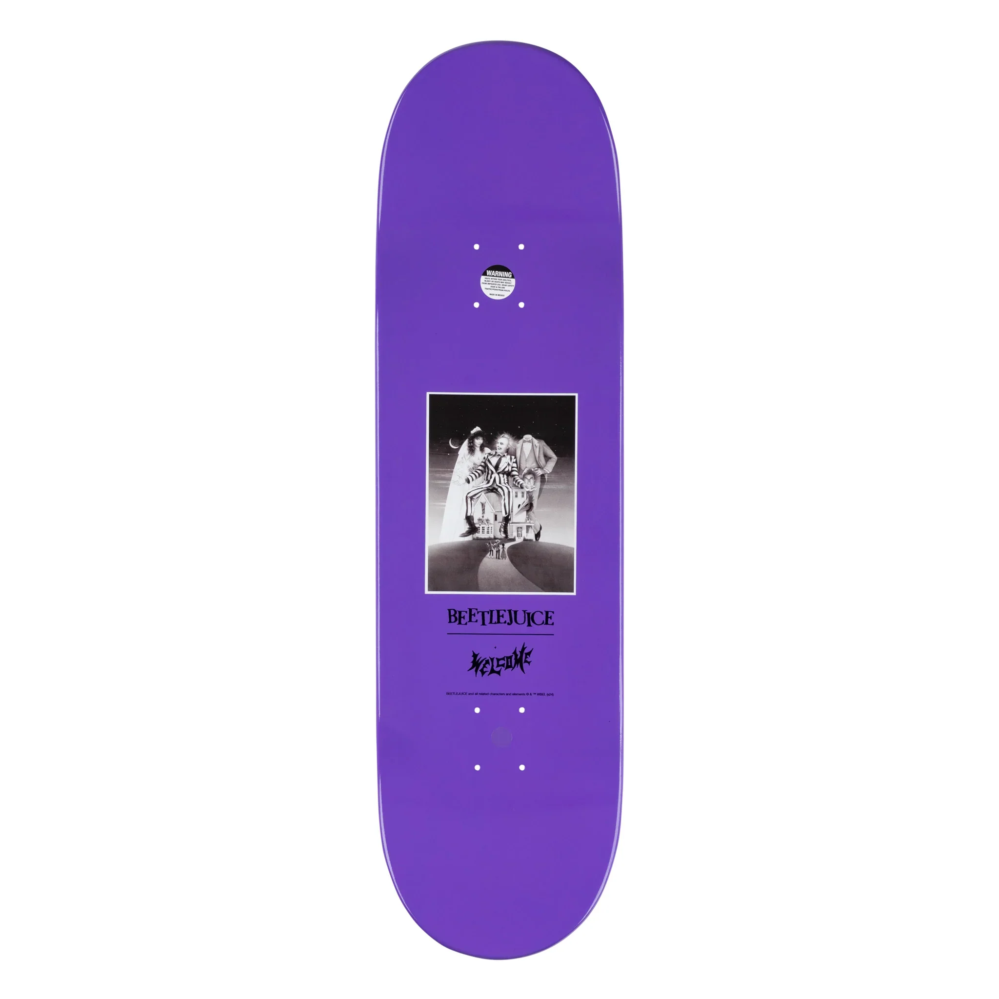 Welcome x Beetlejuice Showtime on Popsicle Deck - 9.0″ Black/Purple Dip - Image 2