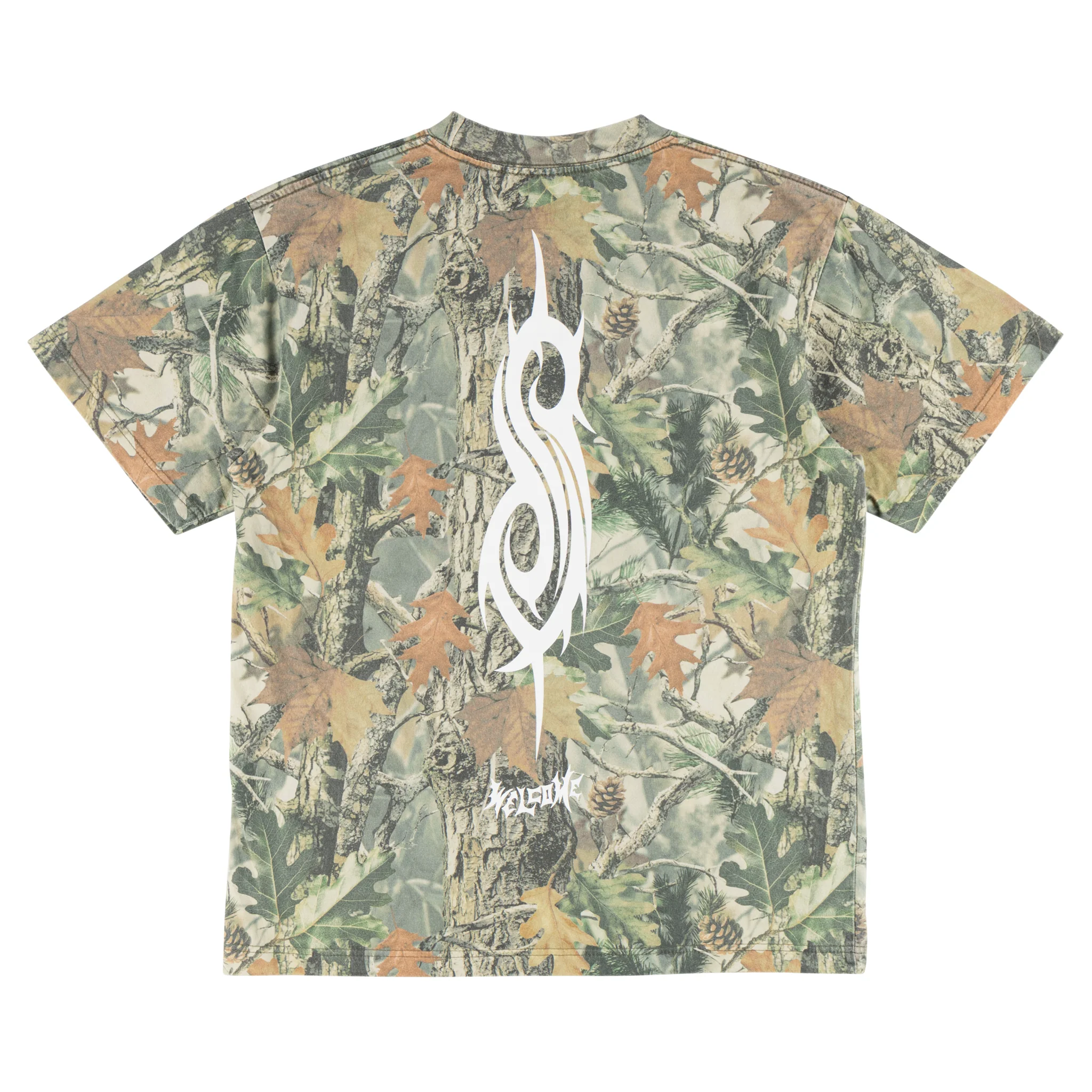 Welcome x Slipknot Oval Logo Boxy Tee - Camo - Image 2